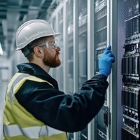 Монтаж  сетей дворового освещения. - Инженерные, электромонтажные работы